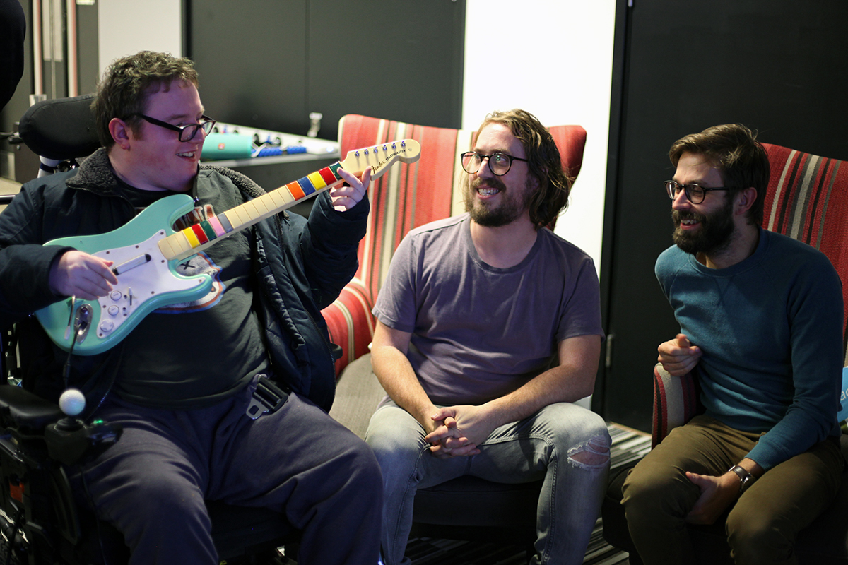 Sam, Billy and Andy at DMLab